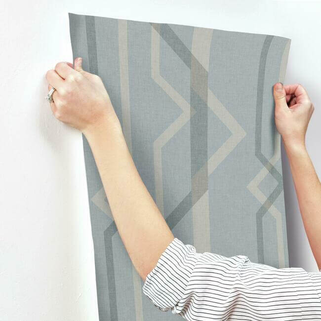 shape-shifter-blue-wallpaper-york-wallcoverings-gm7601 - York Wallcoverings Wallpaper