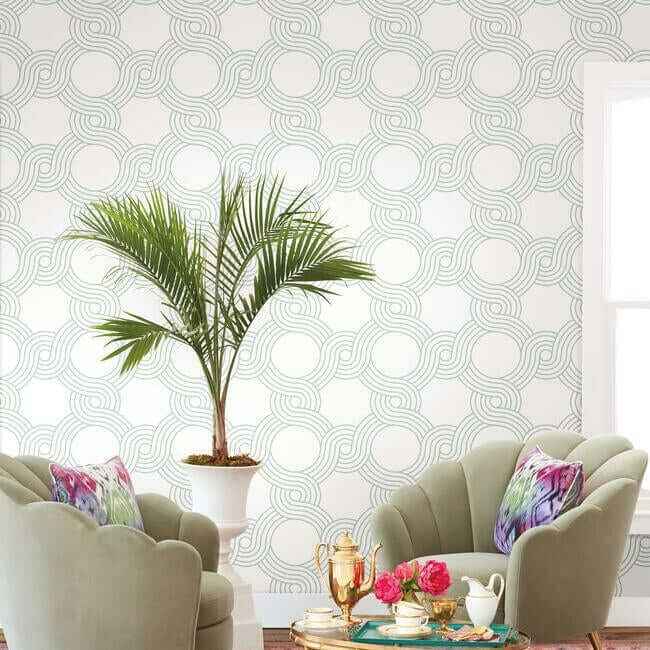 The Twist Grey Wallpaper - York Wallcoverings - GM7597 - York Wallcoverings Wallpaper