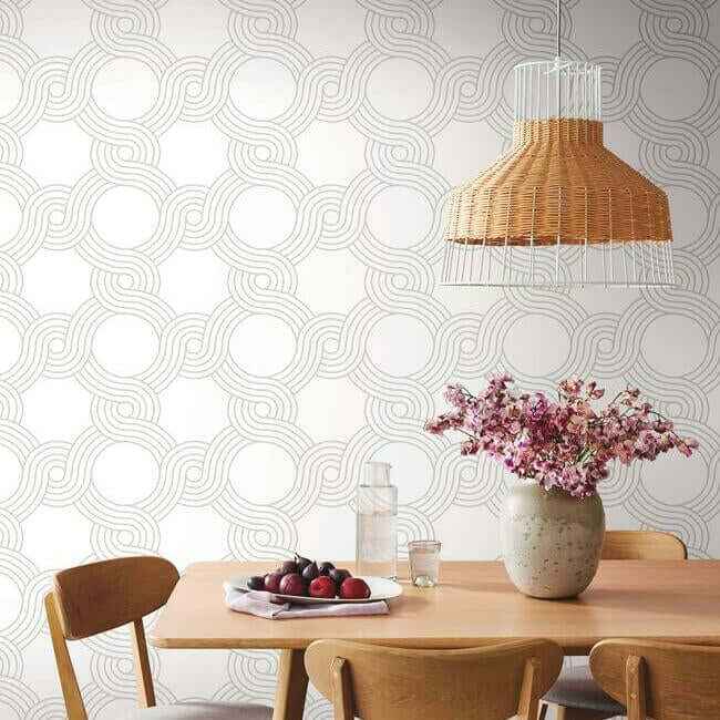 The Twist Grey Wallpaper - York Wallcoverings - GM7597 - York Wallcoverings Wallpaper