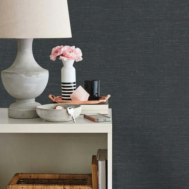 essence-blue-metallic-wallpaper-york-wallcoverings-gl0514n - York Wallcoverings Wallpaper