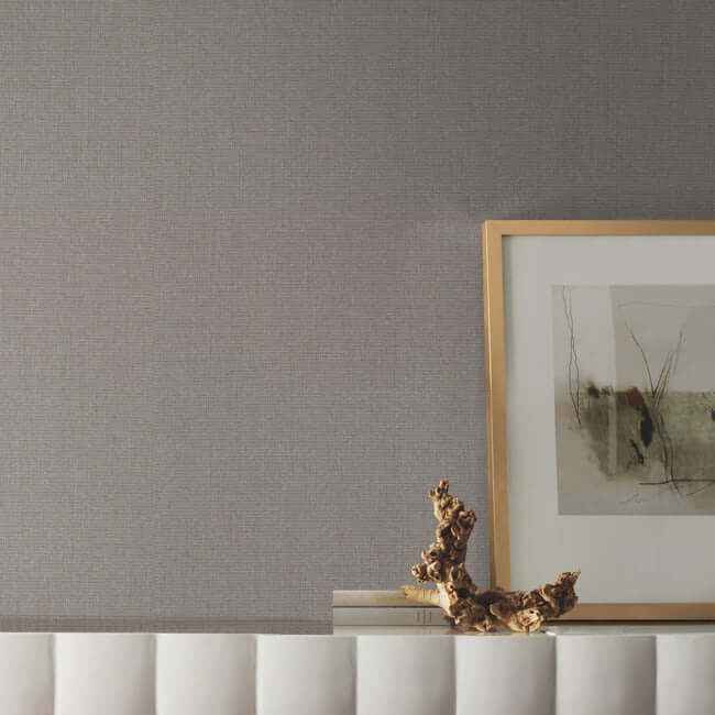 Crosshatch String Black & Grey Wallpaper - York Wallcoverings - VG4412 - York Wallcoverings Wallpaper
