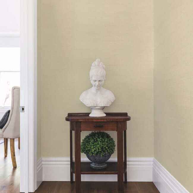 Sisal Grasscloth Grey & Taupe Wallpaper - York Wallcoverings - NZ0791