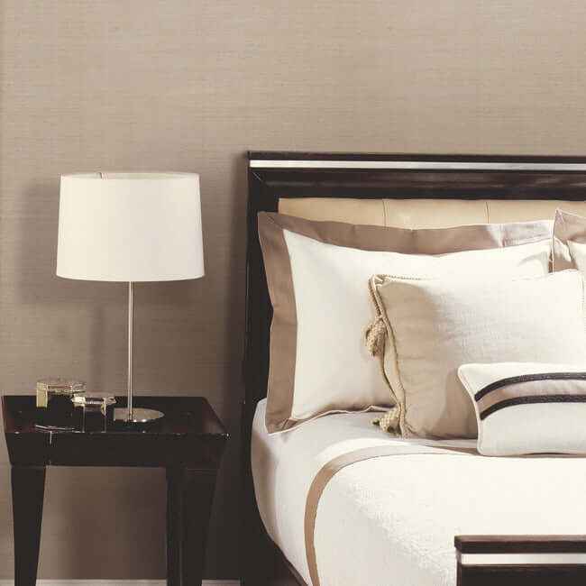 Sisal Grasscloth Grey & Taupe Wallpaper - York Wallcoverings - NZ0791 - York Wallcoverings Wallpaper