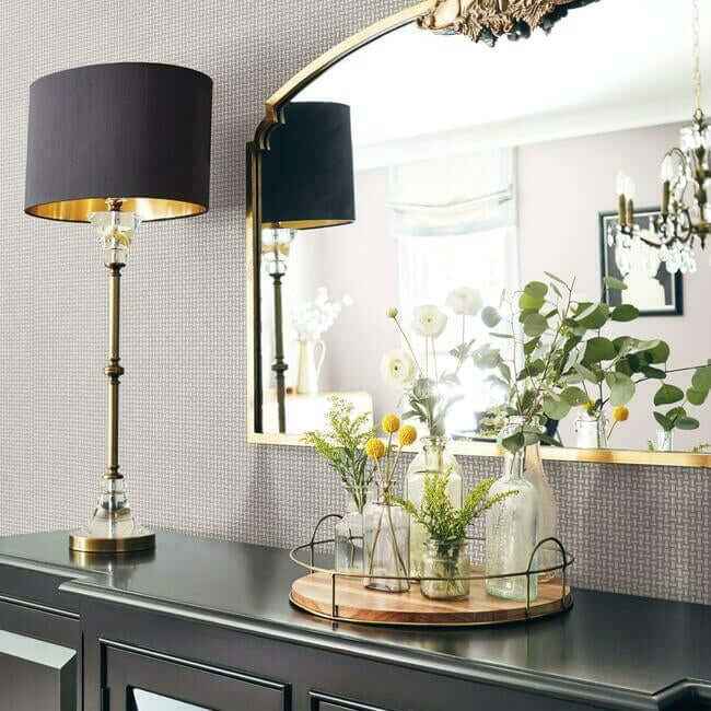 Cottage Basket Grey Wallpaper - York Wallcoverings - TL1905 - York Wallcoverings Wallpaper