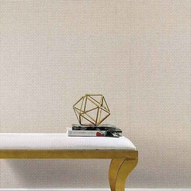 Cottage Basket Beige Wallpaper - York Wallcoverings - TL1904 - York Wallcoverings Wallpaper