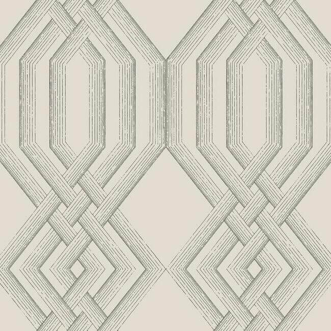 etched-lattice-grey-wallpaper-york-wallcoverings-tl1911 - York Wallcoverings Wallpaper