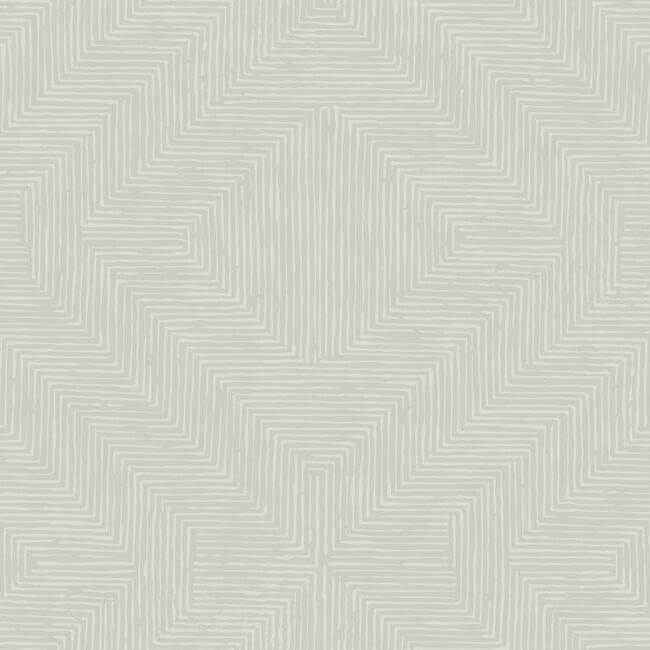 Diamond Channel Light Grey Wallpaper - York Wallcoverings - TL1992 - York Wallcoverings Wallpaper
