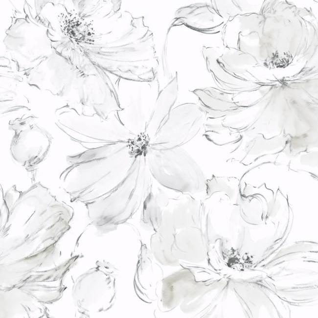 floral-dreams-wallpaper-grey-mix-york-wallcoverings-cl2520