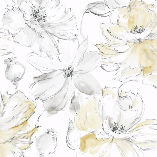 floral-dreams-wallpaper-yellow-york-wallcoverings-cl2518