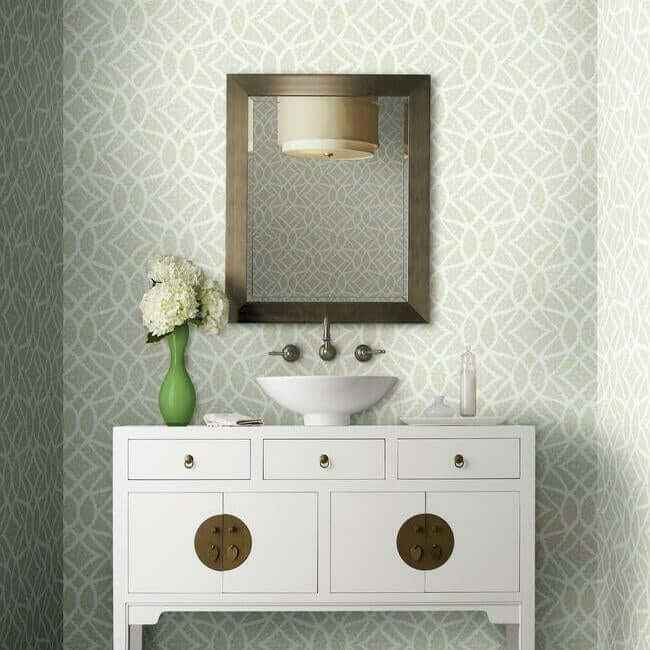 Boxwood Garden Beige Wallpaper - York Wallcoverings - GR5974 - York Wallcoverings Wallpaper
