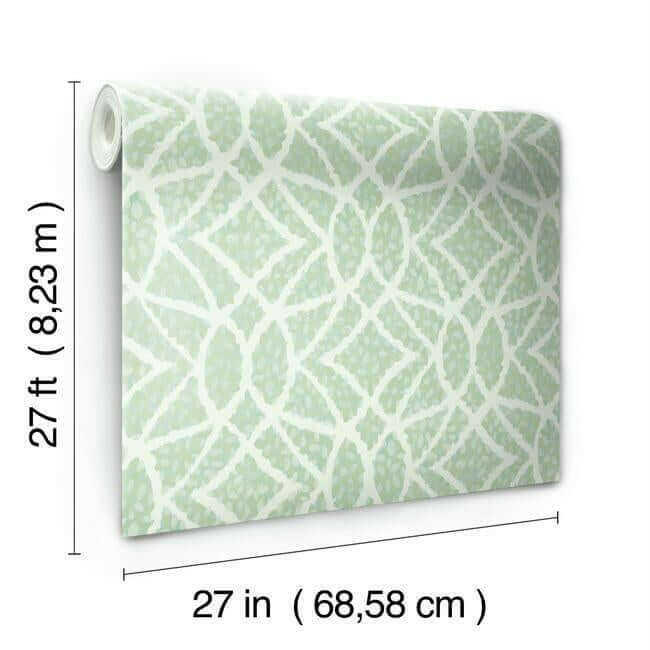 boxwood-garden-teal-wallpaper-york-wallcoverings-gr5973 - York Wallcoverings Wallpaper