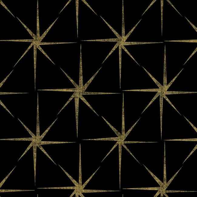 Evening Star Black Wallpaper - York Wallcoverings - GR5941 - York Wallcoverings Wallpaper