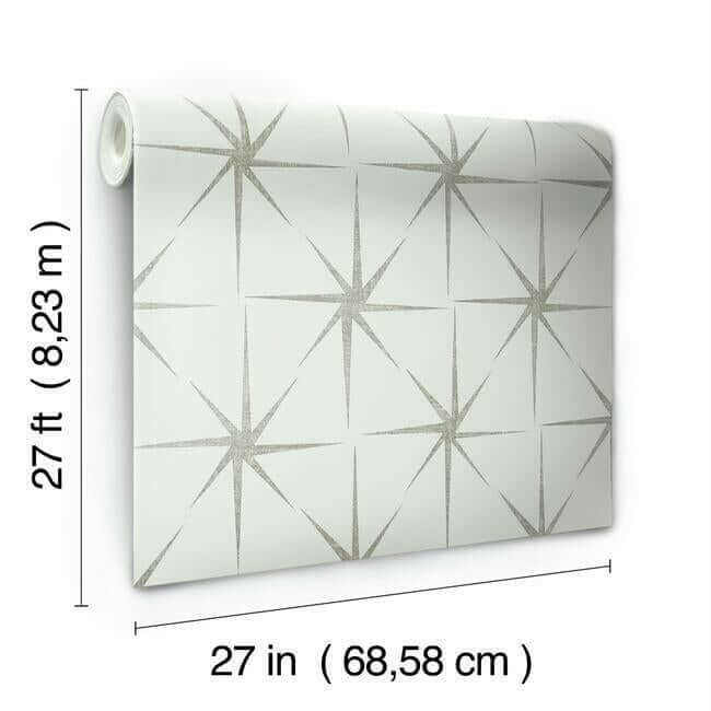 evening-star-silver-wallpaper-york-wallcoverings-gr5943 - York Wallcoverings Wallpaper