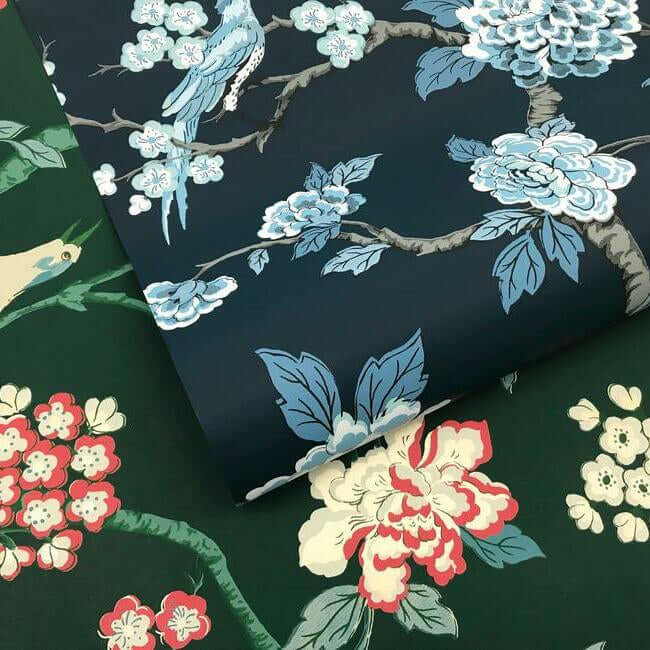 fanciful-dark-green-wallpaper-york-wallcoverings-gr5931 - York Wallcoverings Wallpaper