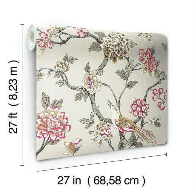 Fanciful Beige Wallpaper - York Wallcoverings - GR5932 - York Wallcoverings Wallpaper