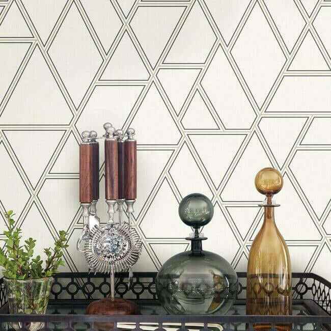 Pathways Wallpaper Whitegrey - York Wallcoverings - GR5915 - York Wallcoverings Wallpaper
