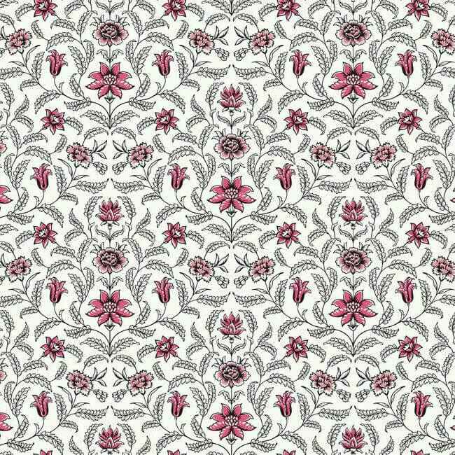 Vintage Blooms Red Wallpaper - York Wallcoverings - GR5982 - York Wallcoverings Wallpaper
