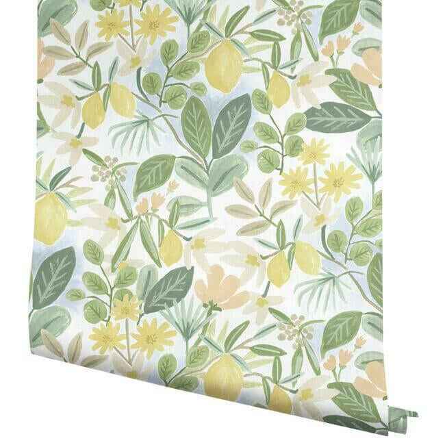 Amalfi Pink & Green Peel & Stick Wallpaper - York Wallcoverings - PSW1319RL - York Wallcoverings Wallpaper