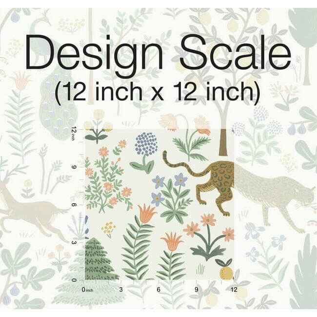 Menagerie Cream Peel & Stick Wallpaper - York Wallcoverings - PSW1322RL - York Wallcoverings Wallpaper