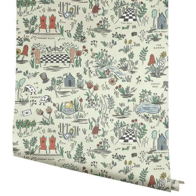 wonderland-premium-peel-stick-wallpaper-pastel-york-wallcoverings-psw1330rl - York Wallcoverings Wallpaper