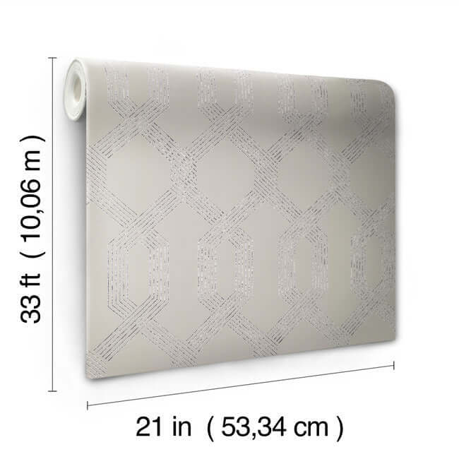 viva-lounge-wallpaper-greysilver-york-wallcoverings-y6221204 - York Wallcoverings Wallpaper