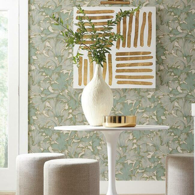 acanthus-toss-wallpaper-beige-seafoam-york-wallcoverings-nv5511