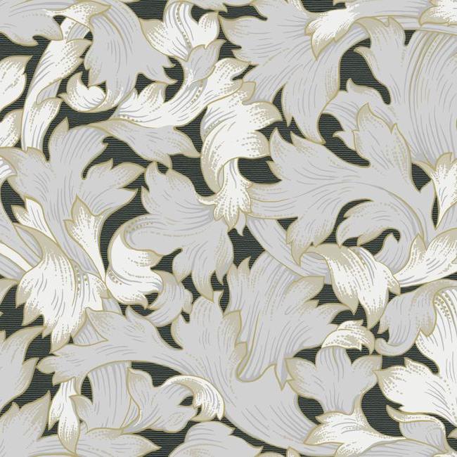 acanthus-toss-wallpaper-black-grey-york-wallcoverings-nv5510