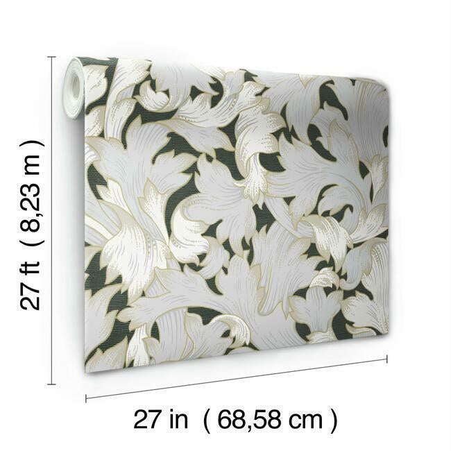 acanthus-toss-wallpaper-black-grey-york-wallcoverings-nv5510