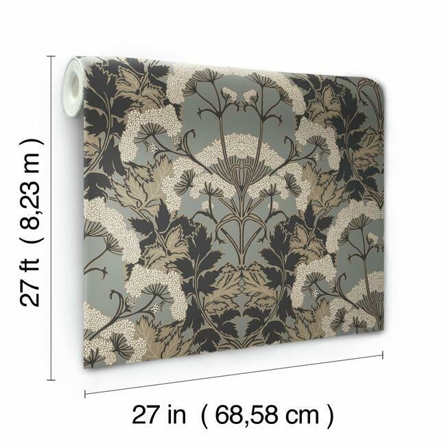 yarrow-nouveau-wallpaper-charcoal-gold-york-wallcoverings-nv5557
