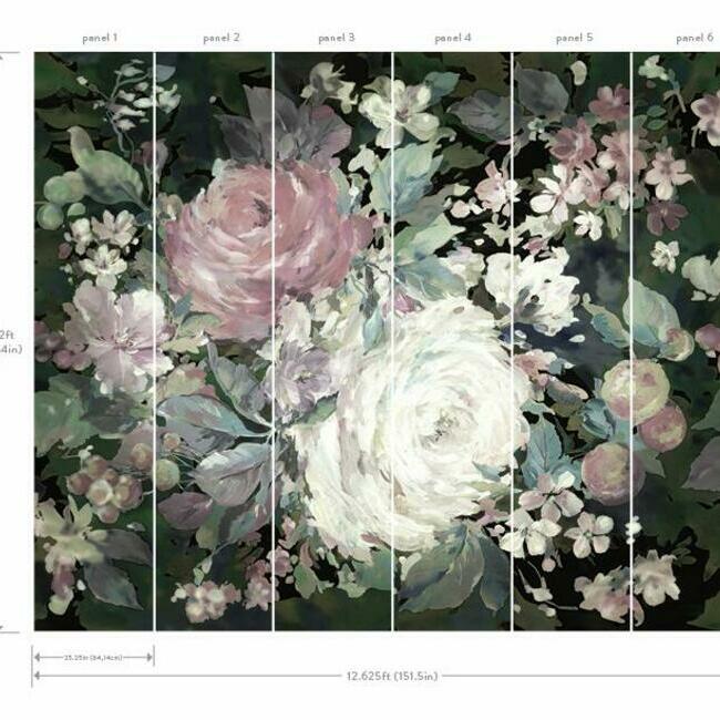 impressionist-floral-wall-mural-pink-soft-black-york-wallcoverings-mu0247m