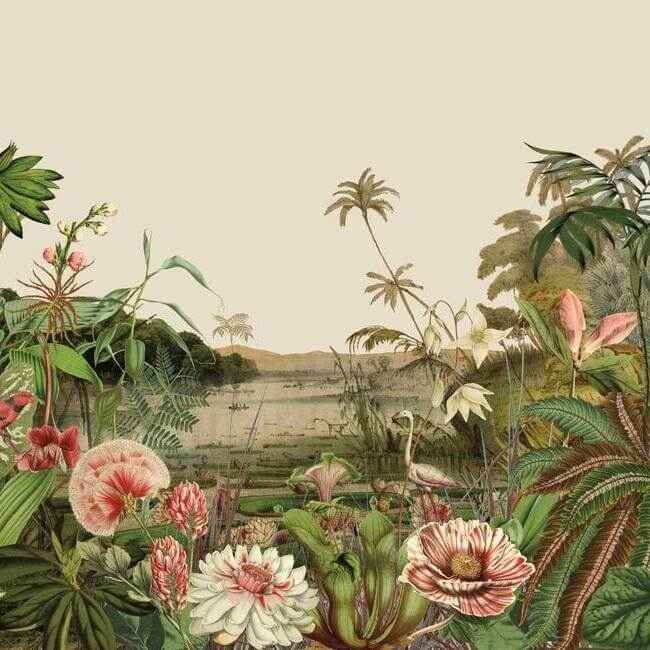 Floating Gardens Green Wall Mural - York Wallcoverings - MU0262M - York Wallcoverings Wallpaper