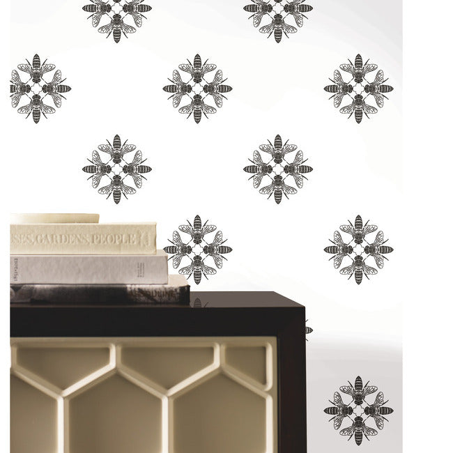 honey-bee-wallpaper-gold-black-york-wallcoverings-on1642