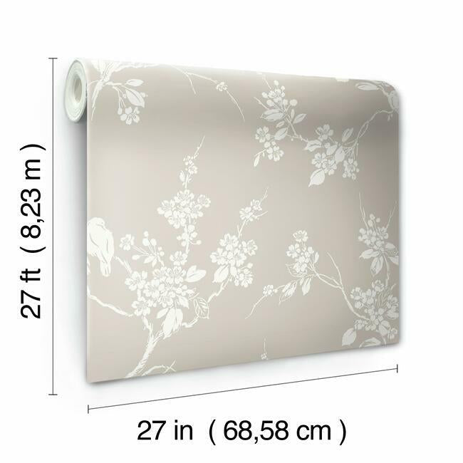 imperial-blossoms-branch-wallpaper-taupe-york-wallcoverings-ss2591