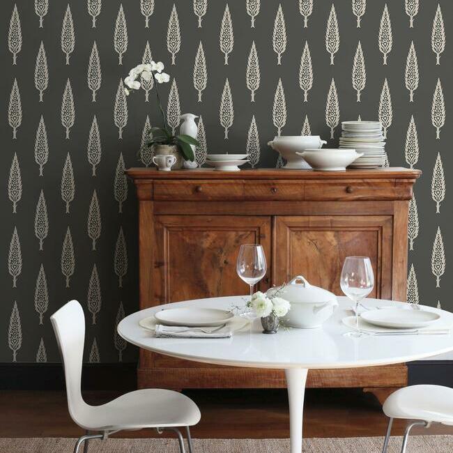 juniper-tree-wallpaper-black-taupe-york-wallcoverings-ss2607
