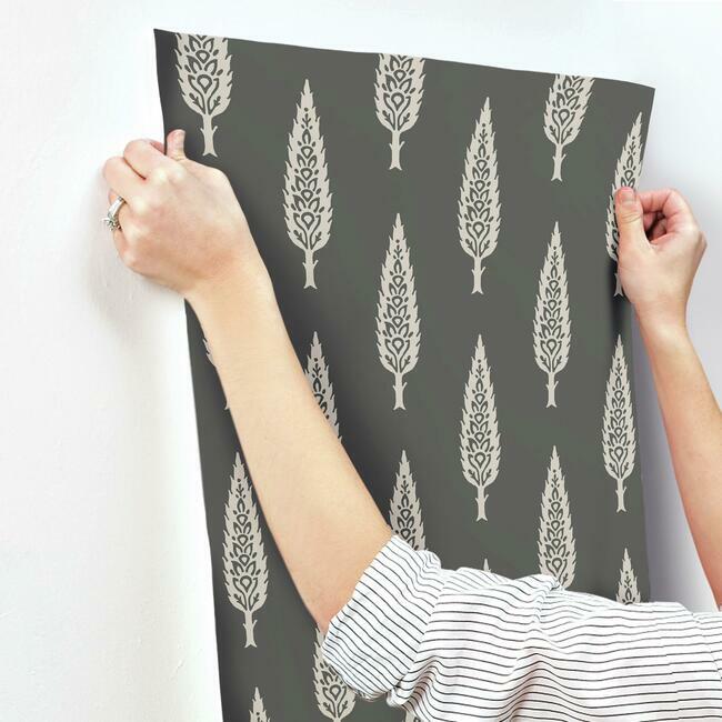 juniper-tree-wallpaper-black-taupe-york-wallcoverings-ss2607