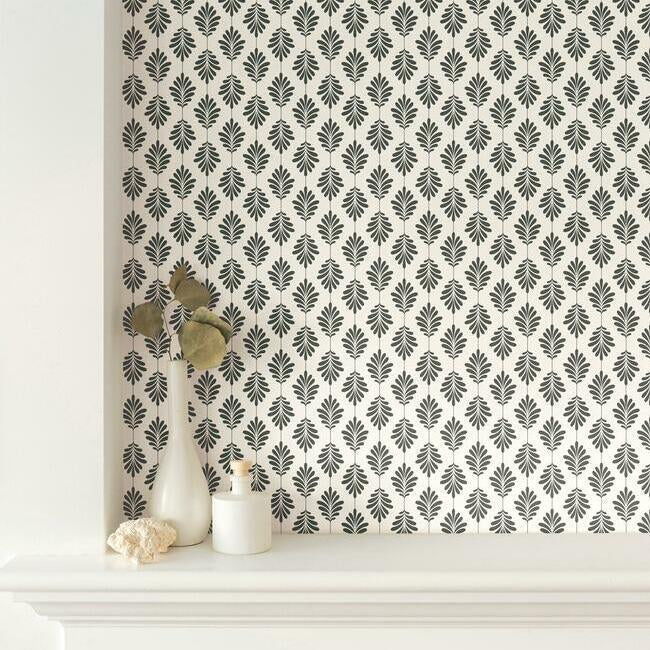 leaflet-wallpaper-black-white-york-wallcoverings-ss2549