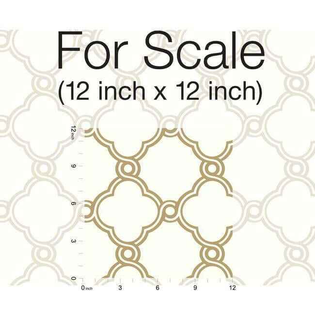 Open Trellis Gold Metallic Wallpaper - York Wallcoverings - SS2510 - York Wallcoverings Wallpaper