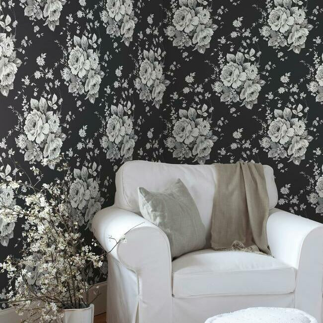 heritage-rose-wallpaper-black-grey-york-wallcoverings-fh4088