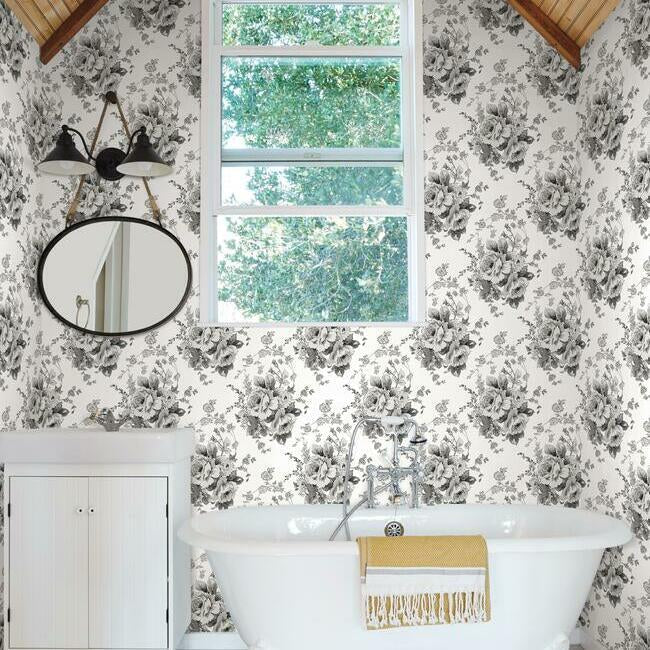 heritage-rose-wallpaper-white-black-york-wallcoverings-fh4086