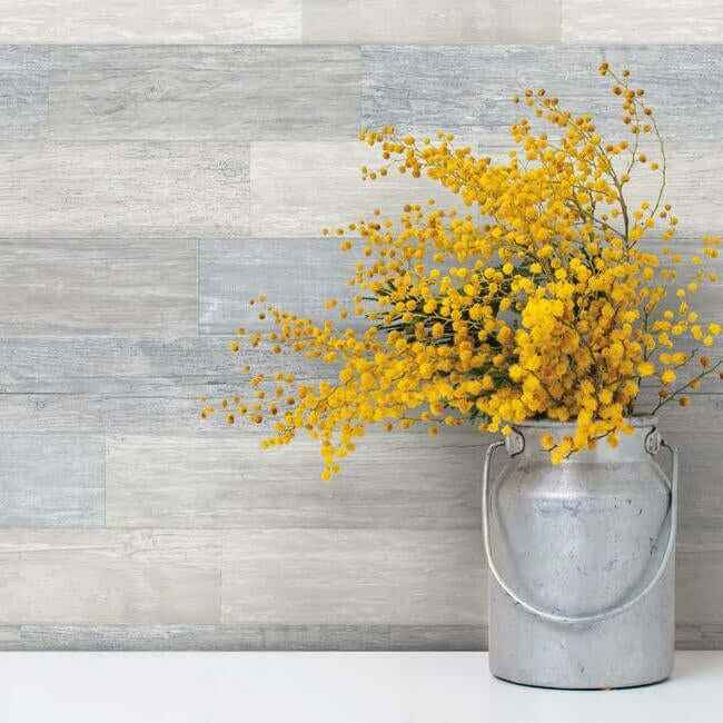 Pallet Board Blue Wallpaper - York Wallcoverings - FH4002 - York Wallcoverings Wallpaper