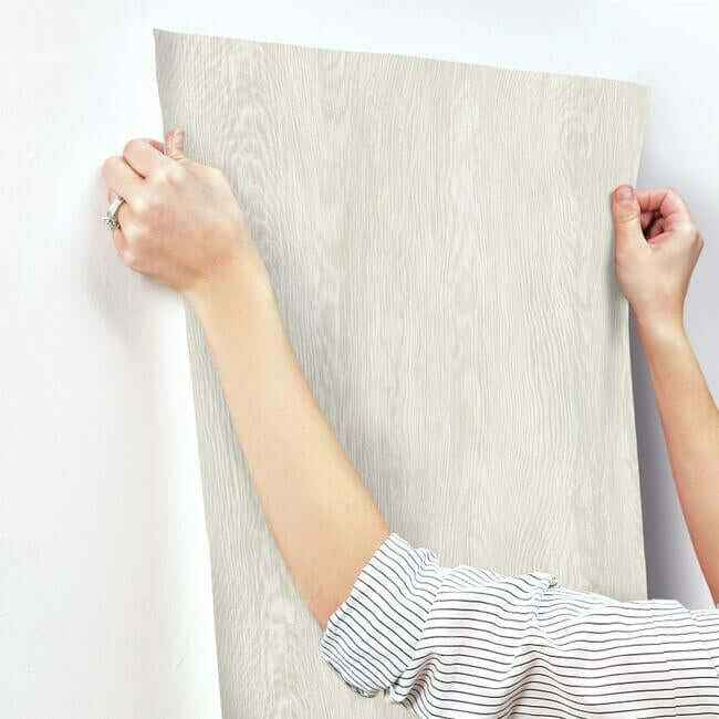 Quarter Sawn Wood Beige Wallpaper - York Wallcoverings - FH4052 - York Wallcoverings Wallpaper