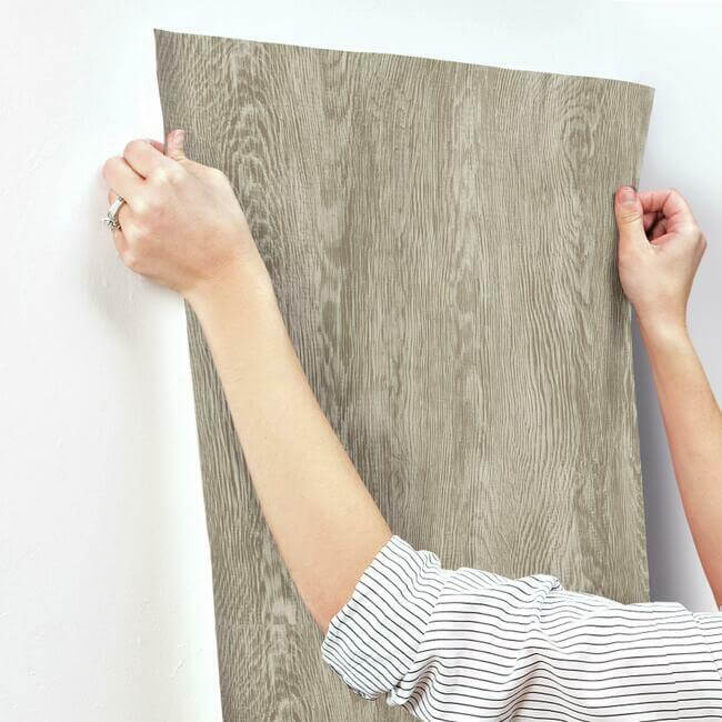 quarter-sawn-wood-wallpaper-brown-york-wallcoverings-fh4054 - York Wallcoverings Wallpaper