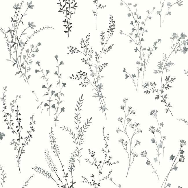 wildflower-sprigs-wallpaper-black-white-york-wallcoverings-fh4026