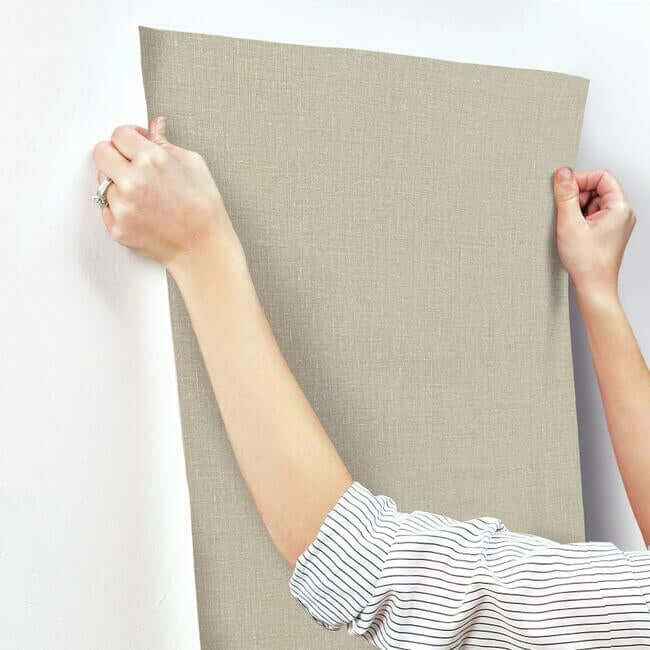 Gesso Weave Sand Wallpaper - York Wallcoverings - 5981 - York Wallcoverings Wallpaper