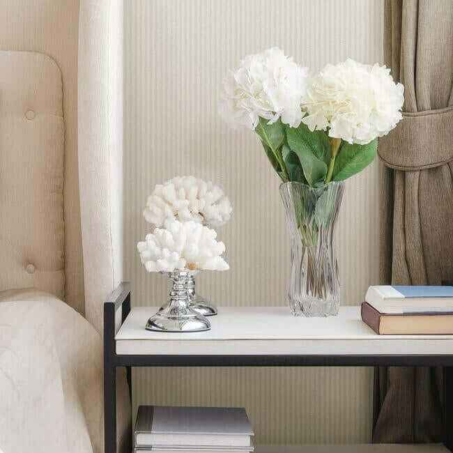 Shodo Stripe Cream Wallpaper - York Wallcoverings - SR1508 - York Wallcoverings Wallpaper