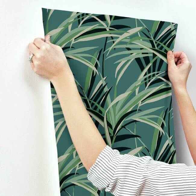 Tropical Paradise Green & Teal Wallpaper - York Wallcoverings - TC2607 - York Wallcoverings Wallpaper