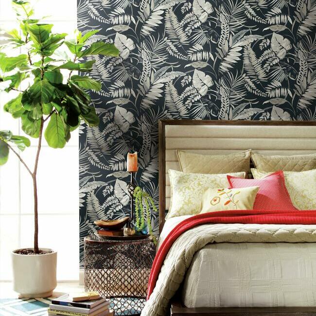 tropical-toss-wallpaper-black-york-wallcoverings-tc2625