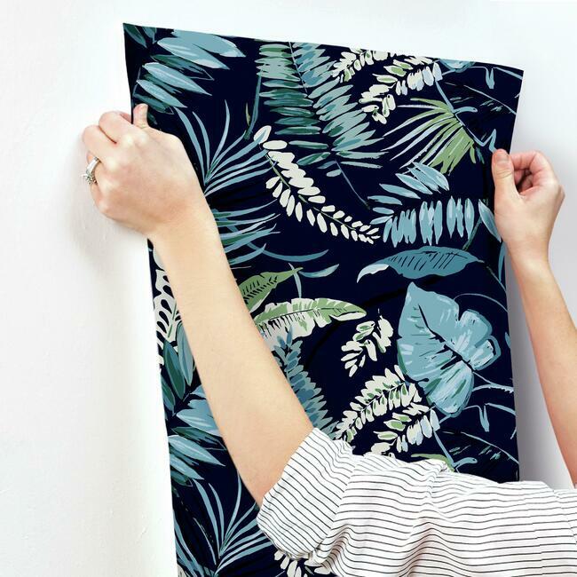 tropical-toss-wallpaper-navy-york-wallcoverings-tc2623
