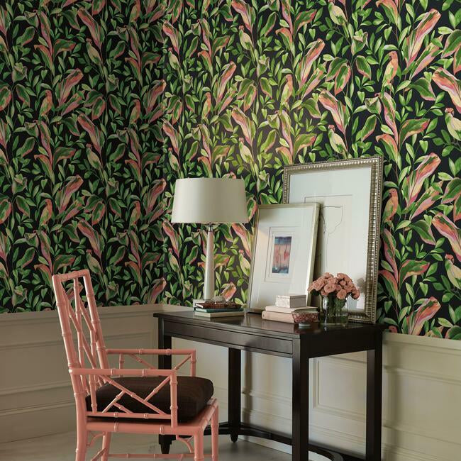 tropical-love-birds-wallpaper-black-york-wallcoverings-tc2651