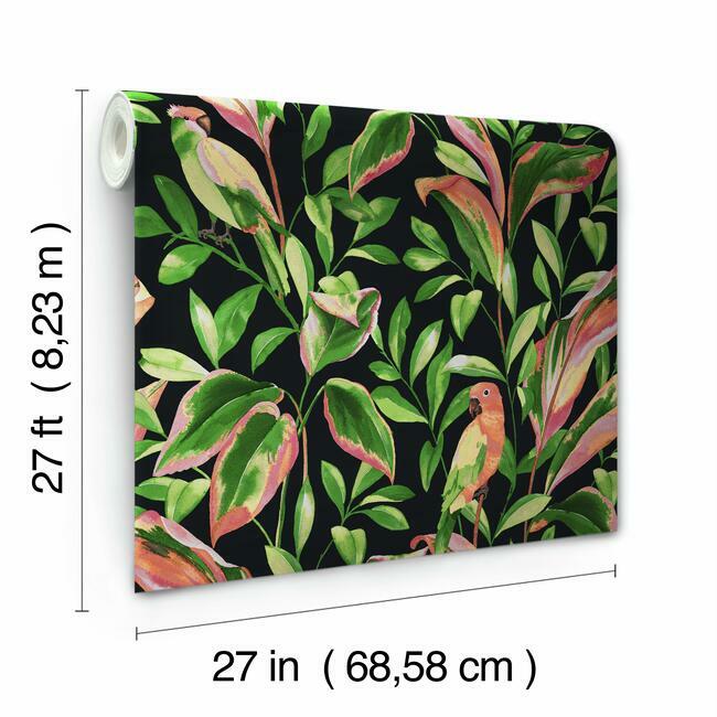 tropical-love-birds-wallpaper-black-york-wallcoverings-tc2651